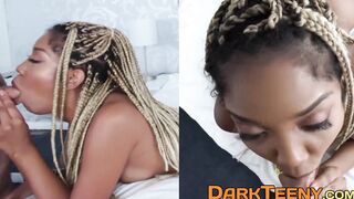 Black slut Lotus Lain sucks big dick and takes it in pussy