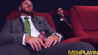 Horny suited stud Bastian Karim fucked hardcore bareback