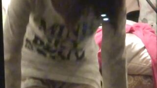 Kinky brunette masturbates in a passionate and horny solo