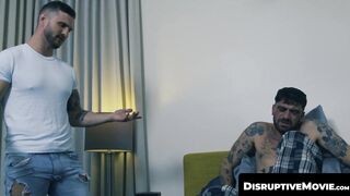 DisruptiveMovie.com - Adrian Hart raw breeds dude's tight hole while Chris Damned jer
