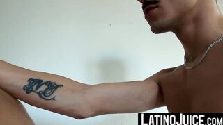 LatinoJuice.com - Skinny twink Dimitri hole nailed by Princeso after sloppy BJ