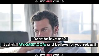 Alex Coal - Lovely Brunette Gets Fucked By Two Guys