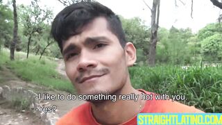 Hottie latino Josue found appetite in my fat cock and delectable balls