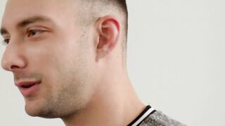 Big guy Johnny B empties his load of cum all over the stunning young dude