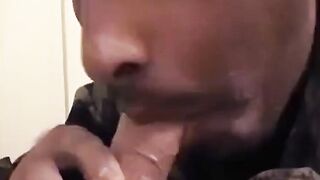 Big-Cock Blowjob in Naval Base: Amateur Military Boy Sucks and Swallows