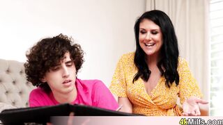 Busty stepmom helps me with my homework