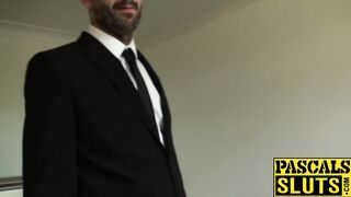 Classy submissive bitch spanked during rough sex