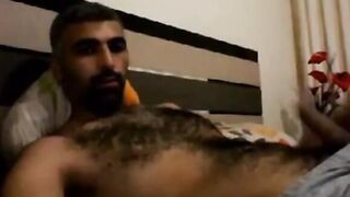 Hairy Horny Daddy Strokes His Big Cock