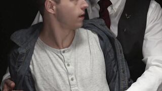 DisposedBoys.com - Young Noah White shoots massive load while getting rammed by horny