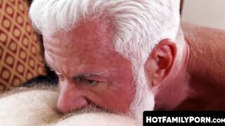 HotFamilyPorn.com - Scott Riley gets passionate rimming from horny stepdad