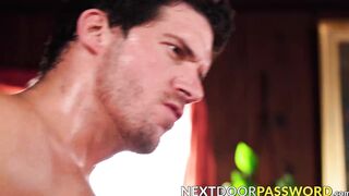 Hairy Hunk Ty Boderick fucked Muscular Blain OConnor in a rough and passionate way