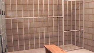 David is becoming accustomed to prison life by sucking cock