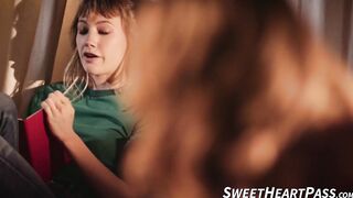 Passionate pussy fingering early in the morning by lesbian Lyra Law and blonde Zoey T