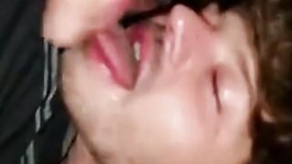 Bareback Amateur Takes Big Cock Bareback and Swallows