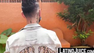 LatinoJuice.com - Long haired latino Ken drilled deeply by tanned hunk Marcos cock