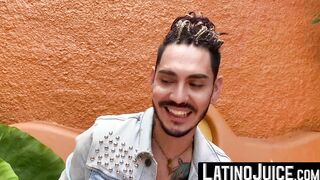 LatinoJuice.com - Long haired latino Ken drilled deeply by tanned hunk Marcos cock