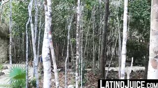 LatinoJuice.com - Latino homo Marco fucked by straight jock Ragel in the woods