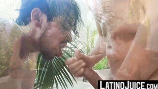 LatinoJuice.com - Naughty gay Lucca tight ass stretched wide by Ragel big cock