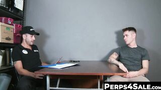 Perps4Sale.com - Tattooed stud Zak Bishop dominated horny officer Jace
