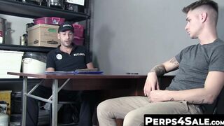 Perps4Sale.com - Tattooed stud Zak Bishop dominated horny officer Jace