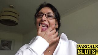 Busty plump mature lady dominated and pounded super hard