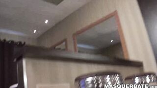 Chiseled tattoed muscle stud Derrick hot solo masturbation