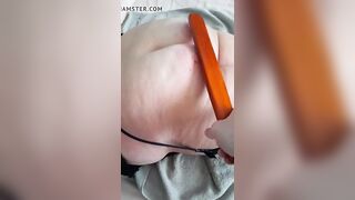 Scottish bimbo Sara has first punishment for a while