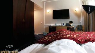Hotel maid offers unique room service for a jizzed