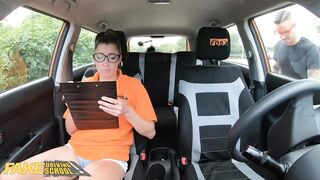 Fake Driving School Rough Hard Sex for Bombshell New Instructor