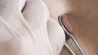 very tight cunt is examined closely