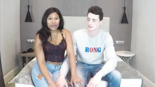 Guy can only see his GF getting fucked