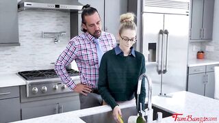Teens daughter Punished By Daddy, Man Of The House- Lily