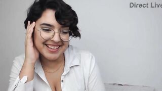 Skinny British Maya having orgasms as guys view and admire