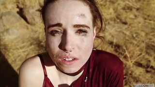 Pounded and caned rough inside the desert, then fed Bombshell