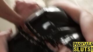 Tantalizing woman loves when a dom fucks her rough and hard