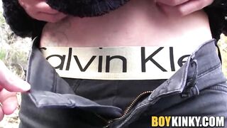 Horny Cameron James sucked dick before getting his tight asshole banged hard by hot S