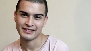 Before POV a gay Latino blows dick with his back and face exposed