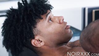 Ebony dudes Adrian Hart and Tony Genius set the books aside to fuck one another
