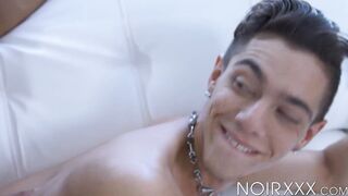 I fucked my gay stepbro Benvi until he ejaculated on his shaped abs