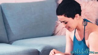 GirlsFollow.com - Lacy Lennon's hardcore pussy fingering and eating frenzy