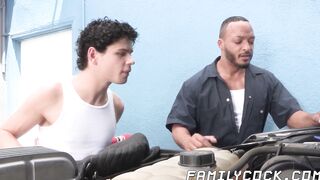 Shy stepson creampied after hardcore taboo interracial sex