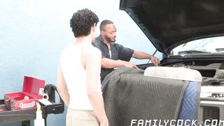 Shy stepson creampied after hardcore taboo interracial sex