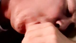 Throbbing cock amateur gets kinky and passionate blowjob