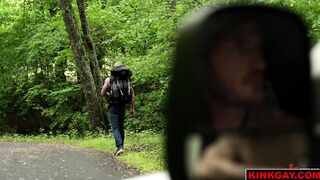 Christian Wilde fucks hitchhiker Logan Aarons