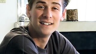 Smoking cig and a gentle cock massage by stunning Shane Allen