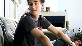 Smoking cig and a gentle cock massage by stunning Shane Allen