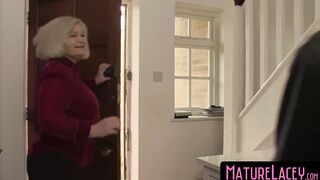 MatureLacey.com - Pantyhose lesbian passion with a GILF and a MILF