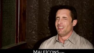 MaleIcons.com - Armond Rizzo's talented mouth deepthroating Nick Cross' thick cock wi