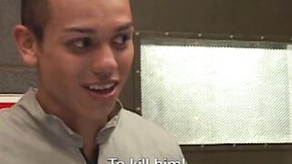 Sexy hunk David Contreras loves being a little prison bitch