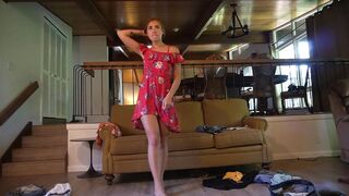 BrandiBraids trying on clothes